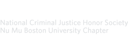 Alpha Phi Sigma National Criminal Justice Honor Society Nu Mu Boston University Chapter