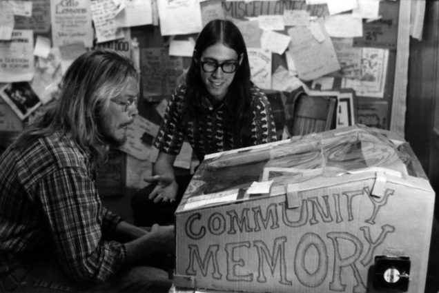 Community Memory terminal at Leopold’s Records, Berkeley, California, ca. 1975