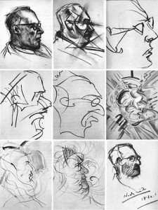 Through the course of an LSD experiment, an artist compiled nine drawings.