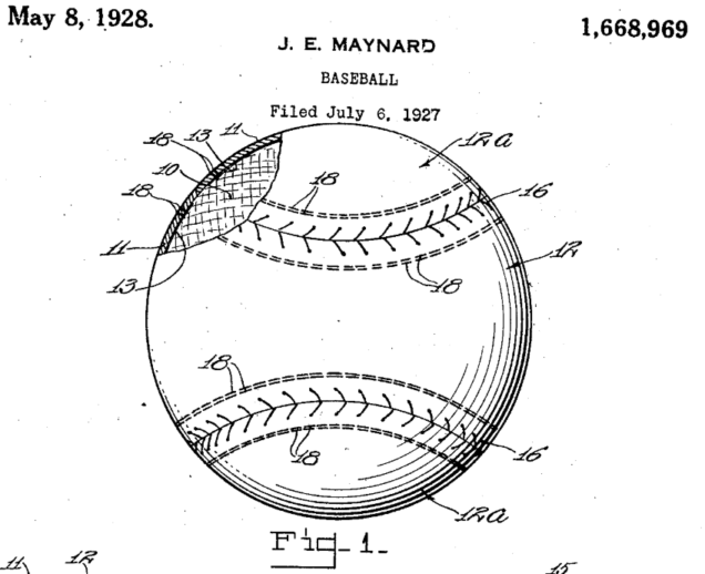 baseball patent