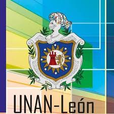 Shield of the National Autonomous University of Nicaragua, with the text "UNAN-Leon" underneath.