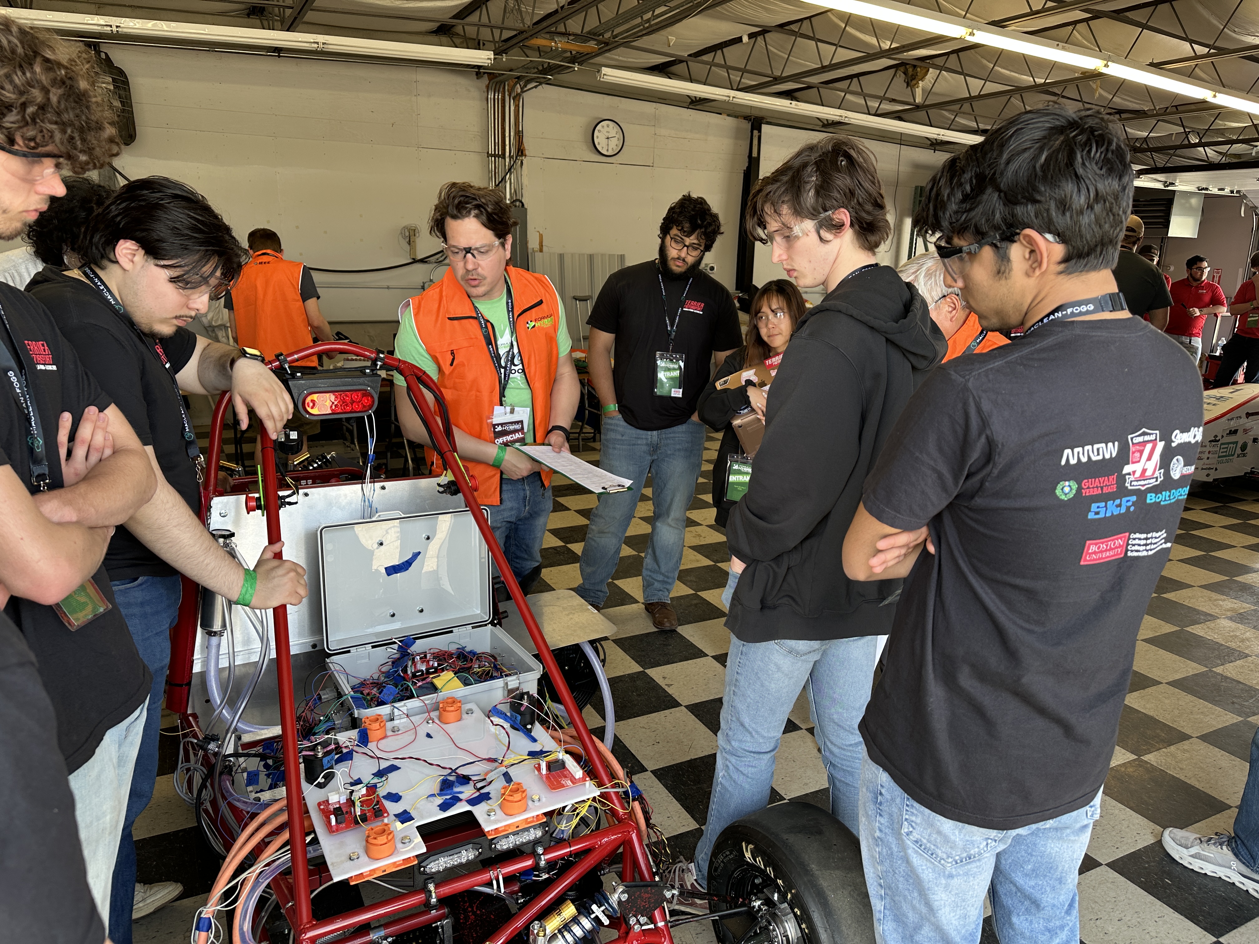 Electrical inspection and electronics testing for the car