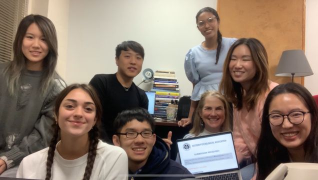 2023 Fall - Lab Portrait of Us After Submitting an Abstract to the Eastern Psychological Association