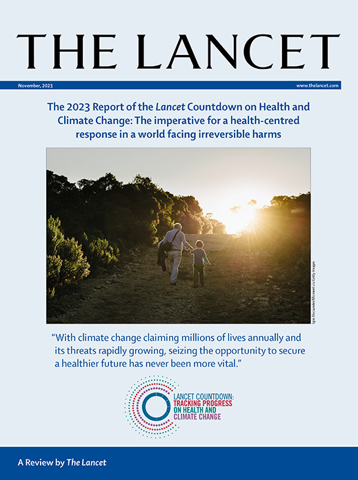 cover image of the lancet countdown report