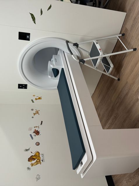 Child-friendly mock MRI scanner at DEMR Lab