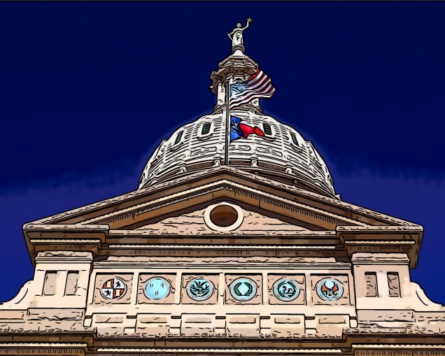 Texas State Capitol Austin 1888 
