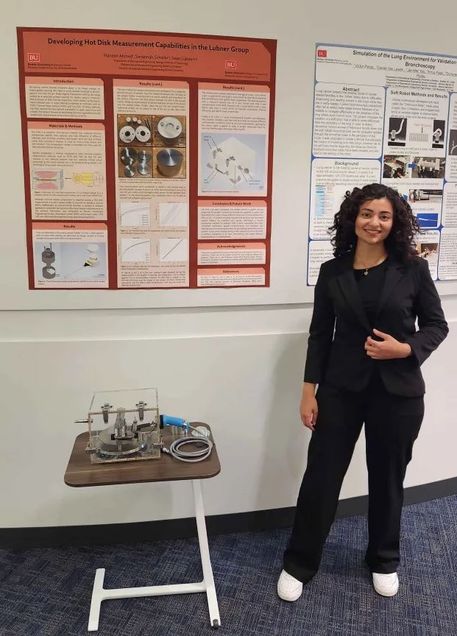 Haneen Ahmed at the REU Poster session