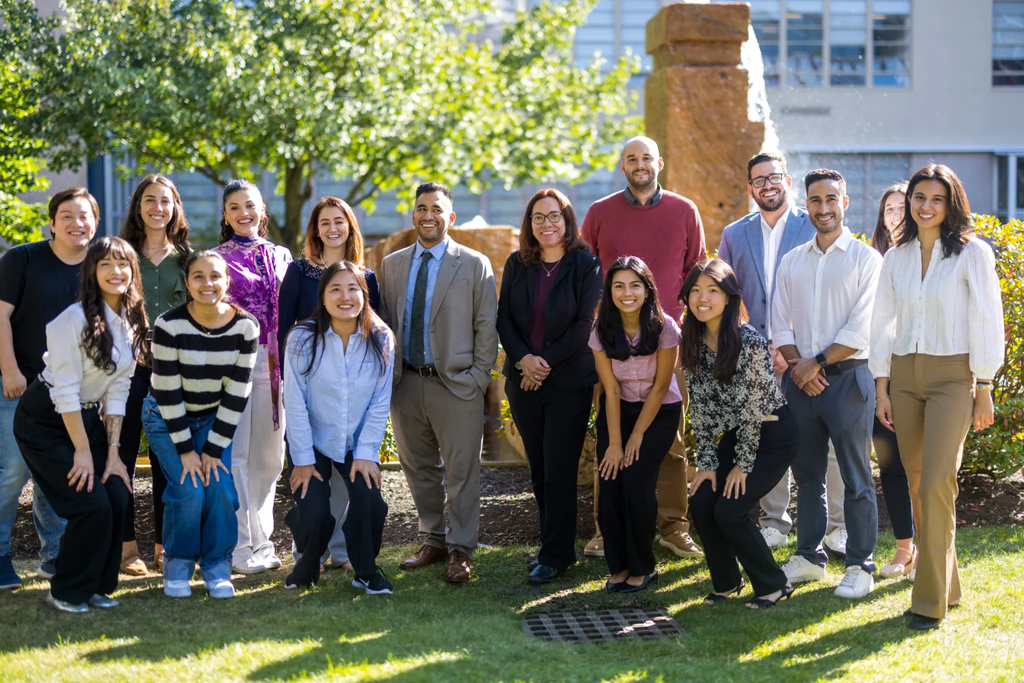 Members of the MAPP Lab team outside the Rajen Kilachand Center at Boston University