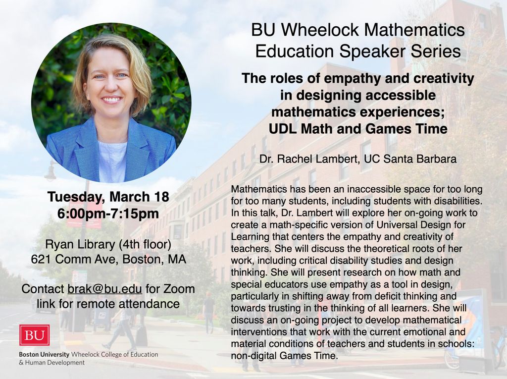Rachel Passmore Math Math Education Speaker Series – 25.03.18 – Lambert | Mathematics ...