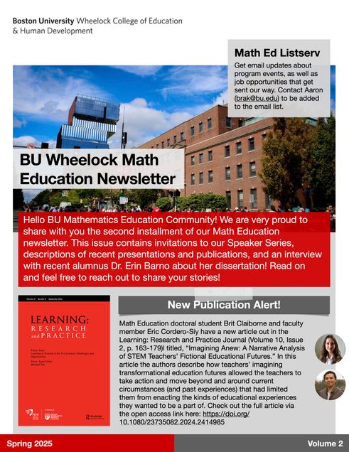 Image of the cover of the Spring 2025 Newsletter