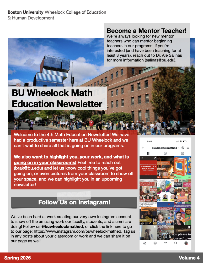 Image of the cover of the Spring 2026 Newsletter