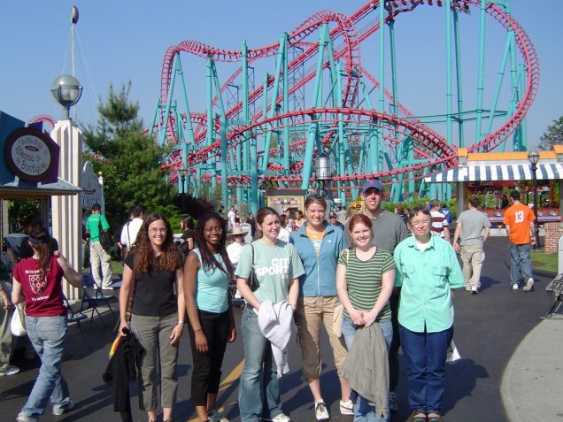 (Left to right): Kim, Tracy, Paige, Kristen, Liz, Jason, Jeanne