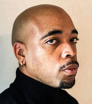 James Hill, Jr., serious portrait.