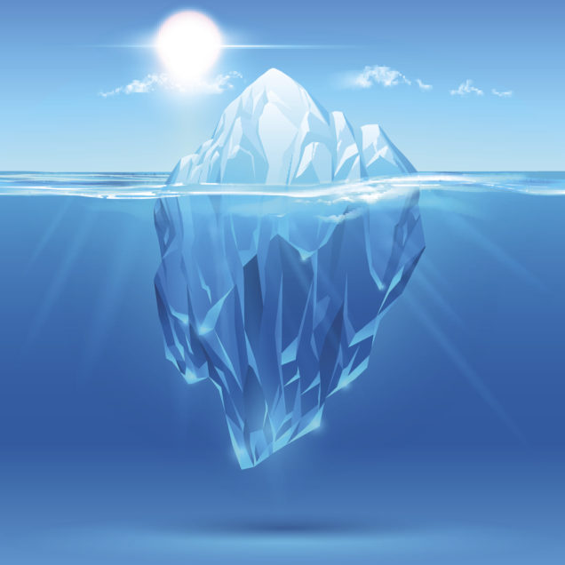 Iceberg illustration in vector