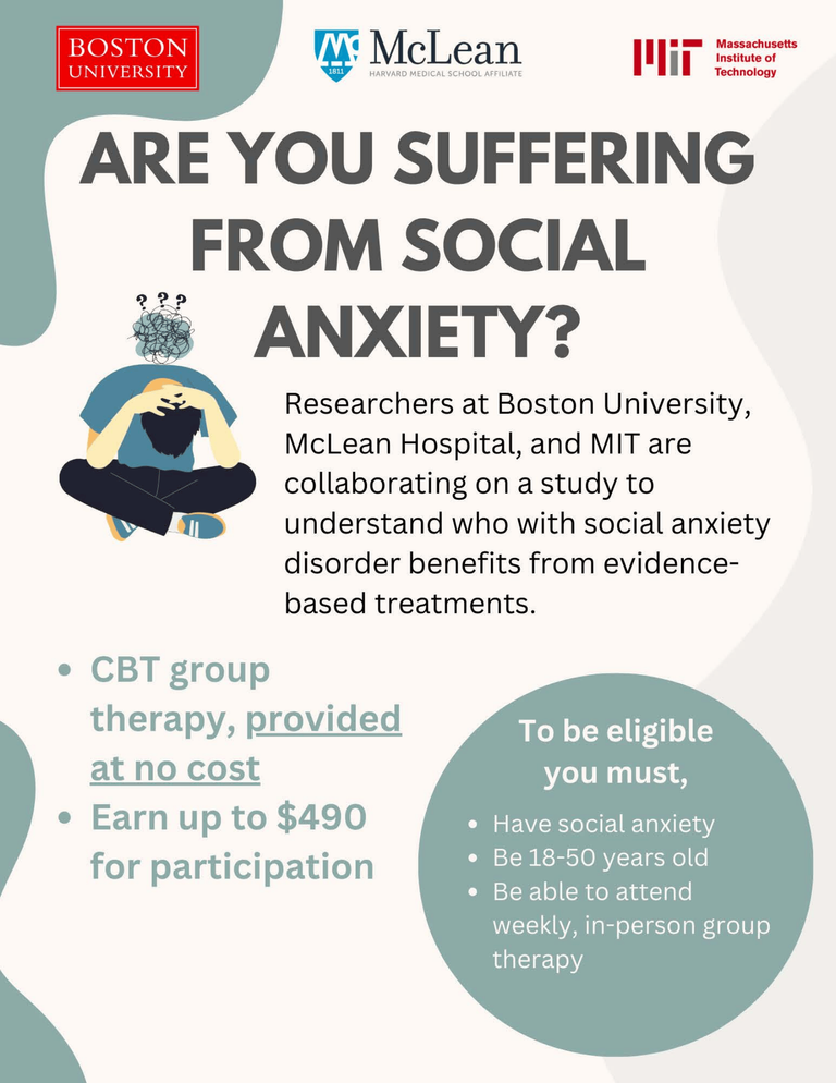 Social Anxiety Treatment Outcome Predictors (STOP) Study | Optimizing ...