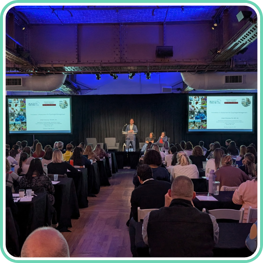 Gintas Krisciunas presenting at the 2025 NYC Dysphagia Symposium