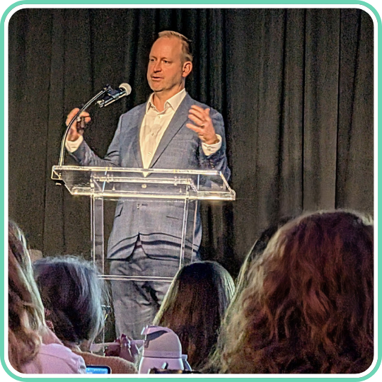 Gintas Krisciunas presenting at the 2025 NYC Dysphagia Symposium