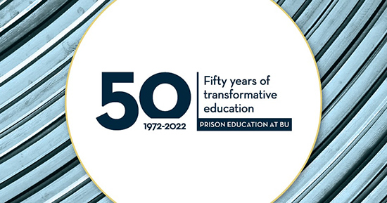 Fifty years of transformative education - Prison Education at BU - 1972-2022