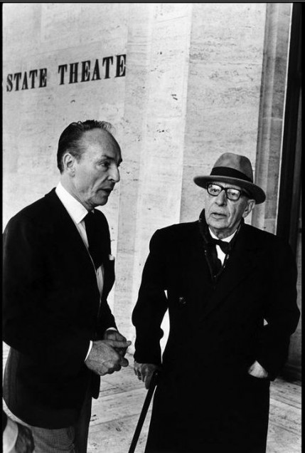 George Balanchine and Igor Stravinsky, 1965