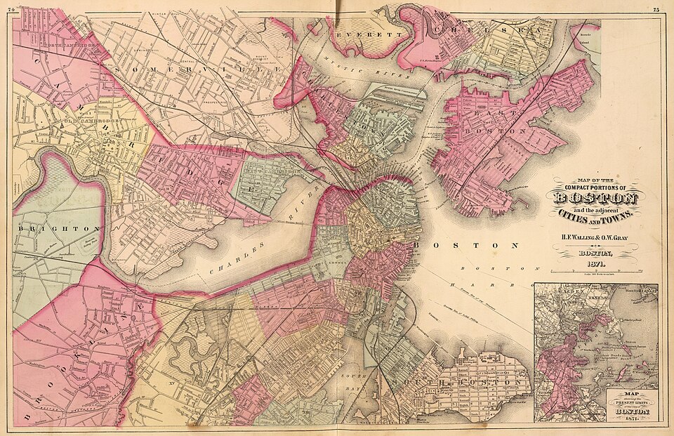 Boston Map Background