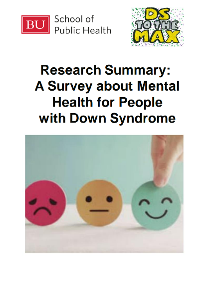 Research Summary: a survey about mental health for people with Down syndrome
