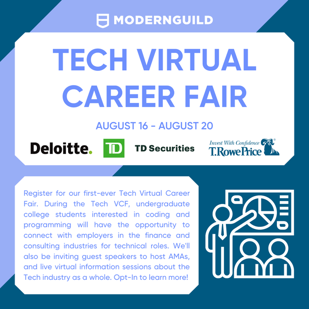 Details about the ModernGuild Tech Virtual Career Fair