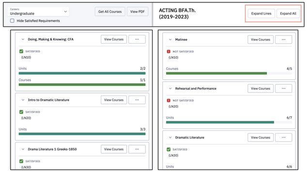 This image shows the get all courses function.