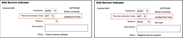 Side by side examples of RFT and RPT input