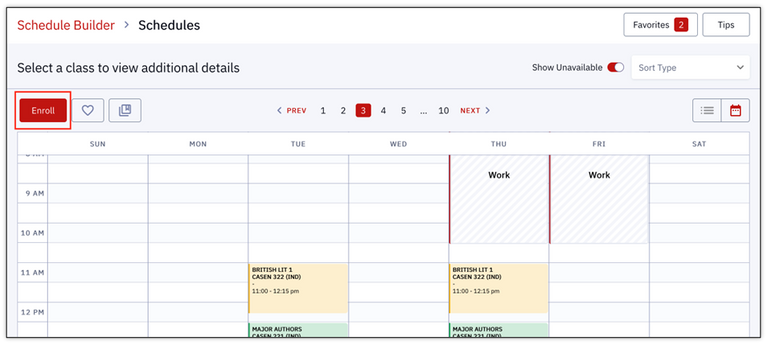 Schedule Builder | Student Information System Training