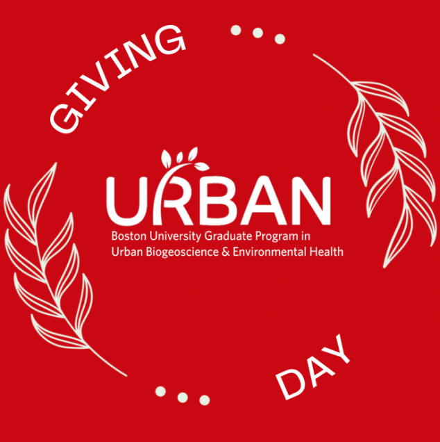 Red background with Giving Day in a circle and URBAN in the center.