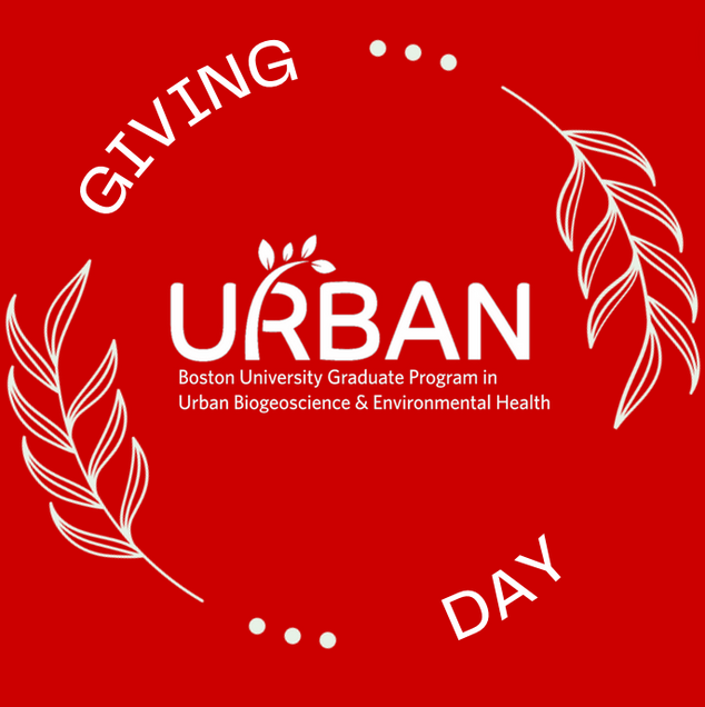 Red background with Giving Day in a circle and URBAN in the center.