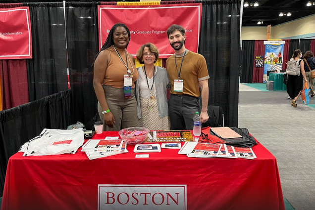 BU URBAN table at Diversity in STEM Conference