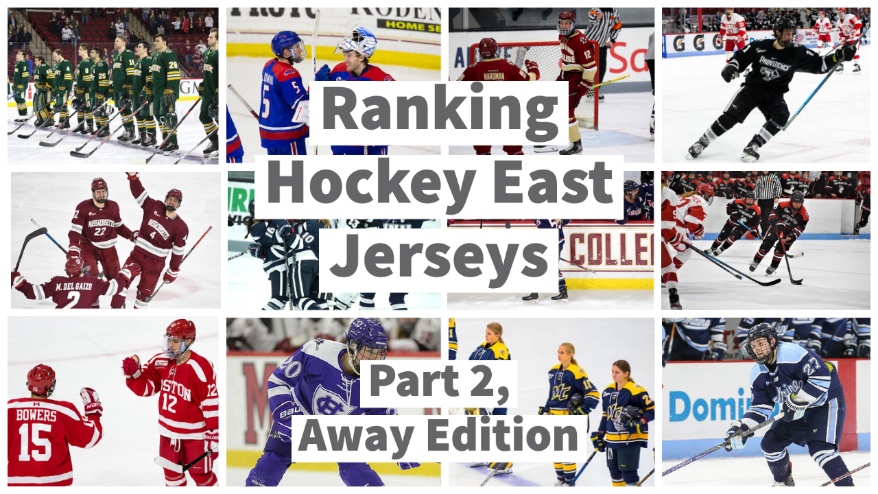 Gardner: Ranking Hockey East Jerseys: Part 2 — Away Edition | WTBU Radio